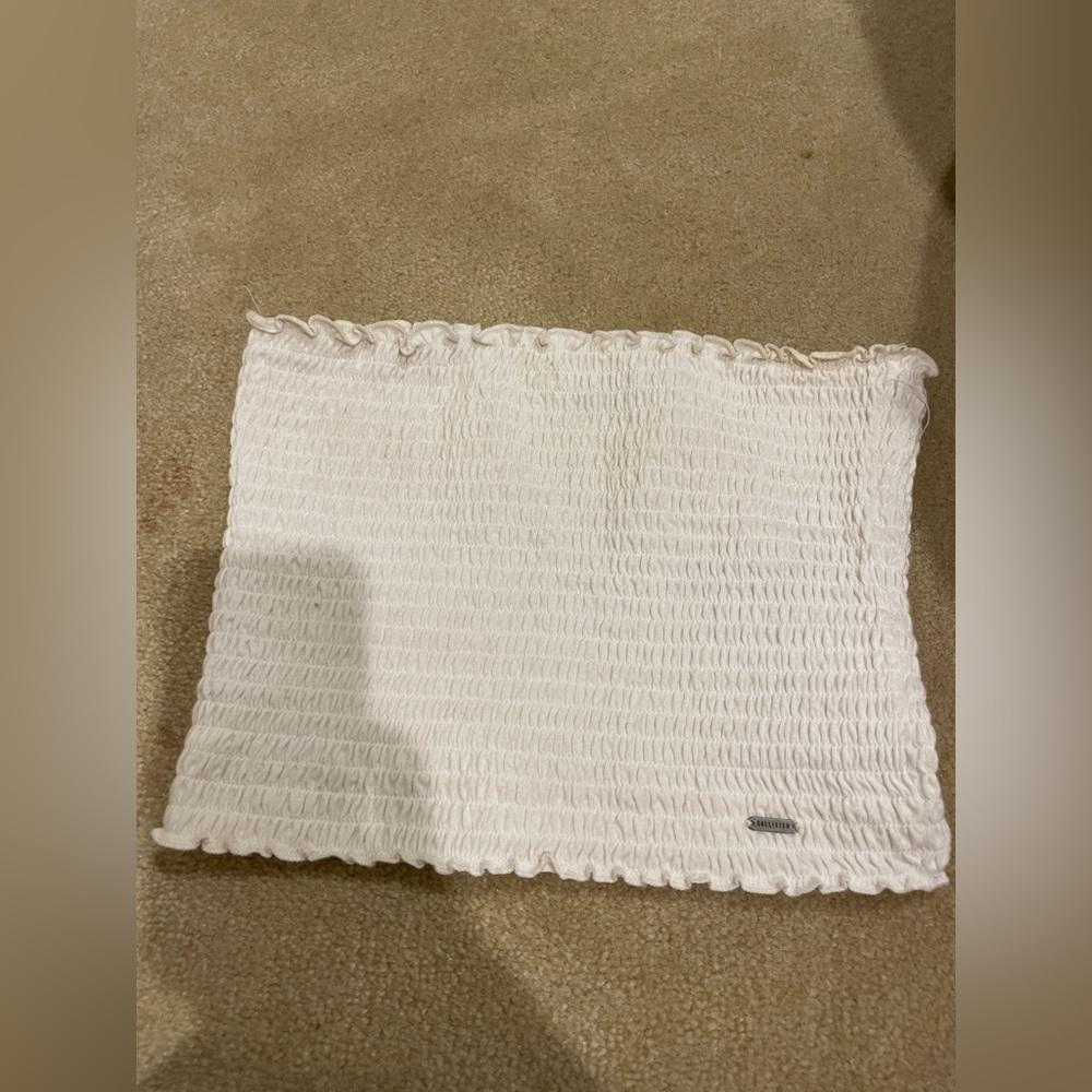 white hollister tube top